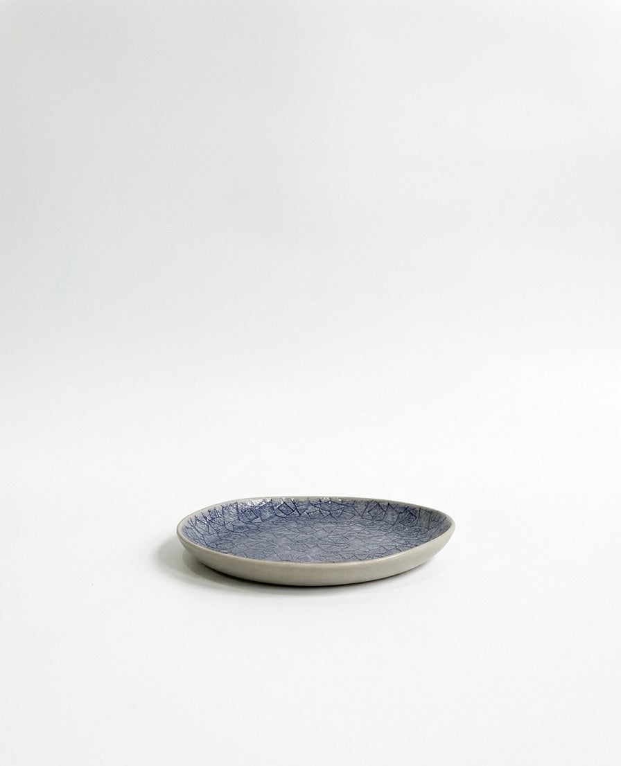 Đĩa ren xanh coban size 20cm